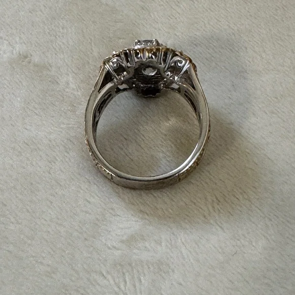 Gems en vogue quatrefoil white zircon ring - Picture 6 of 7